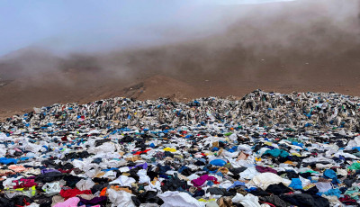 Hegyekben &aacute;llnak a kidobott ruh&aacute;k az Atacama-sivatagban