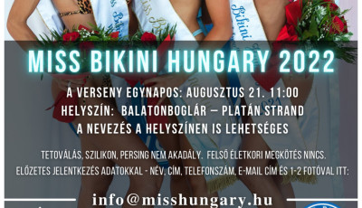Tetov&aacute;l&aacute;s, szilikon, piercing nem akad&aacute;ly - Bogl&aacute;ron keresik a Miss Bikini Hungary-t