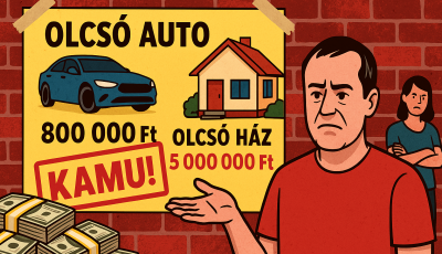 Kamu kapcsolataival &iacute;g&eacute;rt olcs&oacute;, v&eacute;grehajt&aacute;s alatt l&eacute;vő h&aacute;zakat &eacute;s aut&oacute;kat &ndash; de csak a p&eacute;nz maradt n&aacute;la