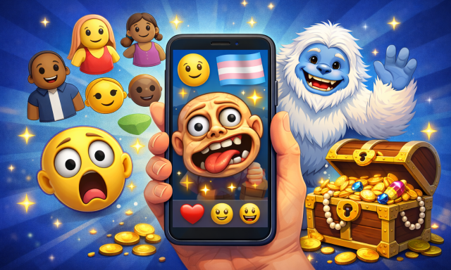 J&ouml;nnek az &uacute;j bőrt&oacute;nus&uacute; &eacute;s nemv&aacute;ltozat&uacute; emojik, de torz arc, jeti &eacute;s kincsesl&aacute;da is megjelenik a telefonokon
