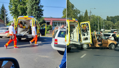 K&eacute;t aut&oacute; &uuml;tk&ouml;z&ouml;tt a Kanizsai utc&aacute;ban - Rendőr&ouml;k, mentők a helysz&iacute;nen