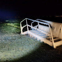 Pazar jégszobrokat alkotott a természet a Balaton déli partján - GALÉRIA