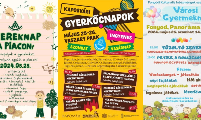 Ezekkel a programokkal k&eacute;sz&uuml;lnek a gyereknapra Kaposv&aacute;ron &eacute;s k&ouml;rny&eacute;k&eacute;n