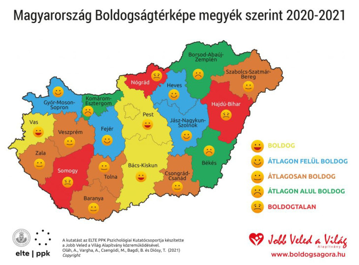 Itt az új Boldogságtérkép - Somogyban tovább csökkent a boldogságszintünk