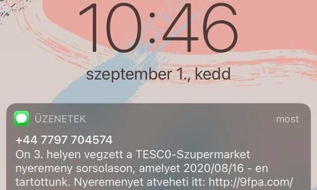 Hamis nyerem&eacute;nyj&aacute;t&eacute;kot hirdetnek a Tesco nev&eacute;ben - Ne dőljetek be nekik!