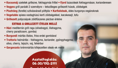 Nyerj egy steakvacsorát a Trattoria grillteraszra!