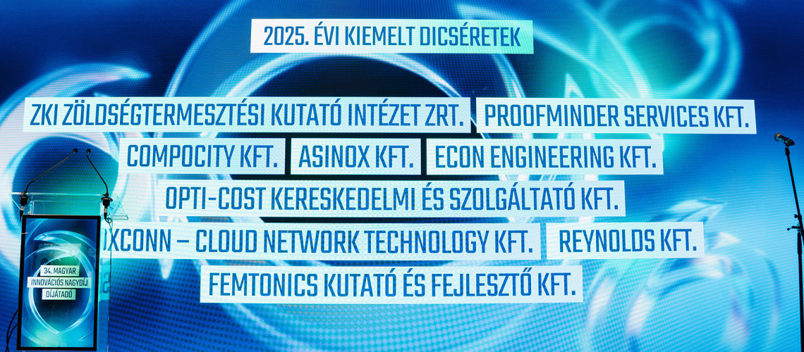 Magyar Innov&aacute;ci&oacute;s Nagyd&iacute;j: dobog&oacute;s lett az OptiCost Kft. MediConSec rendszere