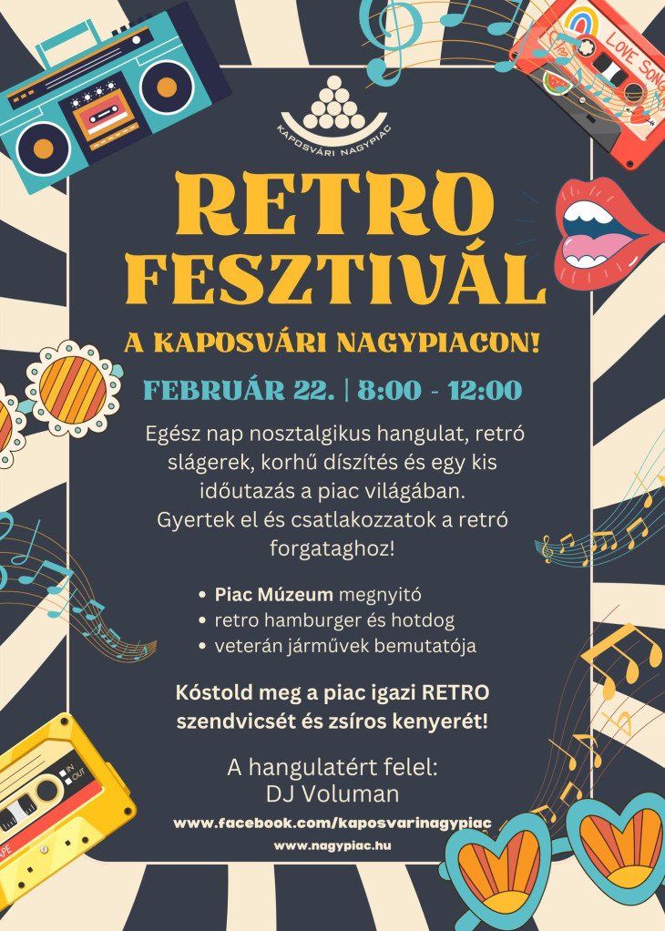 Retro Fesztivál a Kaposvári Nagypiacon