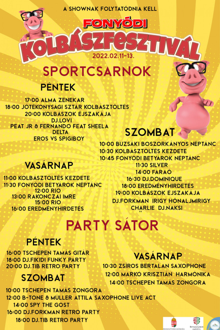 Nem aprózták el a fellépők sorát - Idén már lesz Fonyódon Kolbászfesztivál!