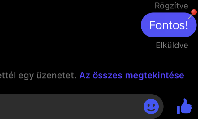 Visszat&eacute;rt a r&ouml;gz&iacute;t&eacute;s opci&oacute; a Messengerre