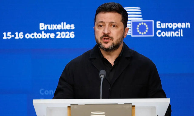Zelenszkij beleegyezne a harci cselekm&eacute;nyek le&aacute;ll&iacute;t&aacute;s&aacute;ba a jelenlegi frontvonal ment&eacute;n
