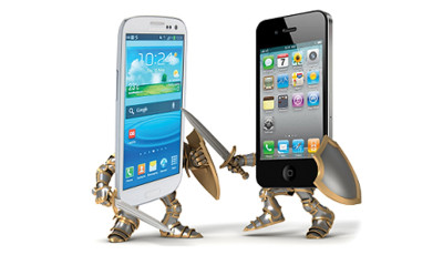 Koppant az alma - El&eacute;gedettebbek a Samsungot haszn&aacute;l&oacute;k, mint az iPhone-osok