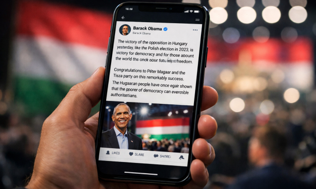 A magyar v&aacute;laszt&aacute;sr&oacute;l posztolt Barack Obama