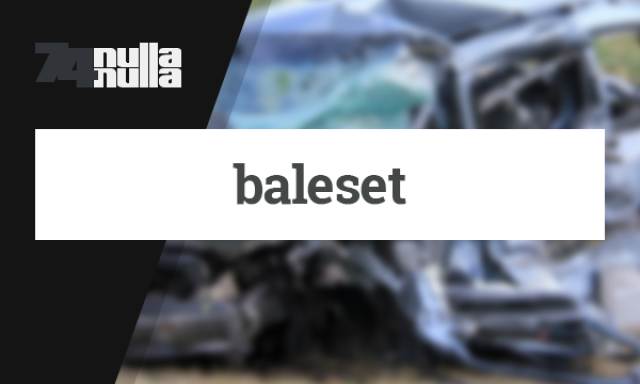 Baleset Jut&aacute;n&aacute;l, 3 s&eacute;r&uuml;lt, &uacute;tlez&aacute;r&aacute;s