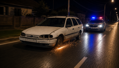 Felnin, szikr&aacute;zva menek&uuml;lt a rendőr&ouml;k elől az ittas b&uuml;ss&uuml;i sofőr