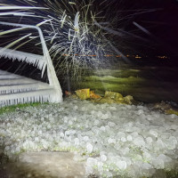 Pazar jégszobrokat alkotott a természet a Balaton déli partján - GALÉRIA