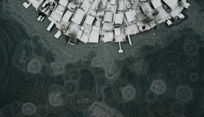 Ritka j&eacute;ggyűrűk rajzolt&aacute;k &aacute;t a Duna egyik mell&eacute;k&aacute;g&aacute;t