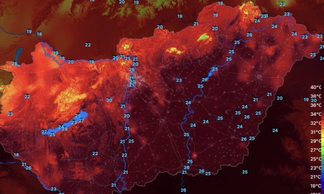 Van, ahol m&aacute;r a 30 fokhoz k&ouml;zel&iacute;t a Balaton hőm&eacute;rs&eacute;klete