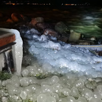 Pazar jégszobrokat alkotott a természet a Balaton déli partján - GALÉRIA