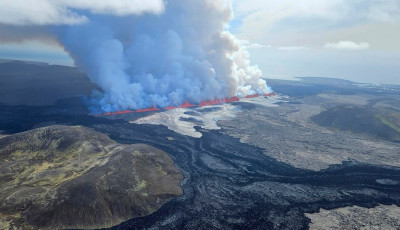 Kit&ouml;rt egy vulk&aacute;n Izlandon