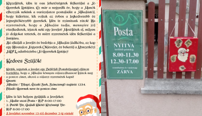 Kiker&uuml;lt a Mikul&aacute;s postal&aacute;d&aacute;ja, a kaposv&aacute;ri gyerekek leveleit is v&aacute;rja