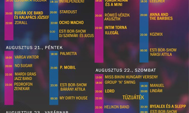 Meg&eacute;rkezett a Bogl&aacute;ri Sz&uuml;reti Fesztiv&aacute;l programja!