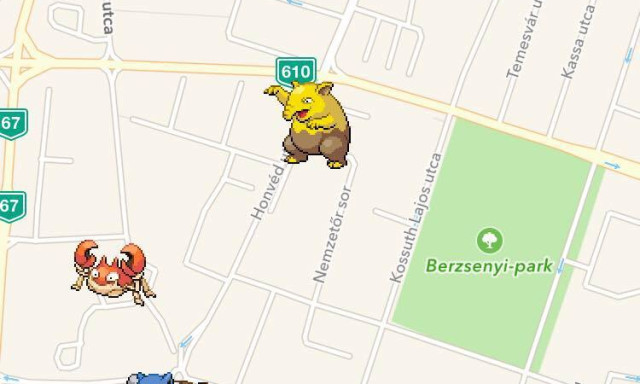 Rohanjatok az Arany J&aacute;nos utc&aacute;ba, egy Abra &eacute;s egy Pikachu is ott huncutkodik!