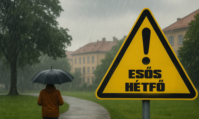 Szesz&eacute;lyes m&aacute;jus: Elmossa az eső a f&eacute;l orsz&aacute;got, Somogyra is kiadt&aacute;k a figyelmeztet&eacute;st
