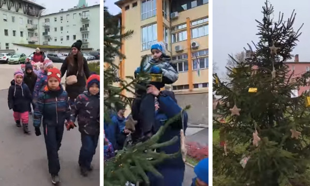 Id&eacute;n is ovisok d&iacute;sz&iacute;tett&eacute;k a kaposv&aacute;ri tűzolt&oacute;k kar&aacute;csonyf&aacute;j&aacute;t