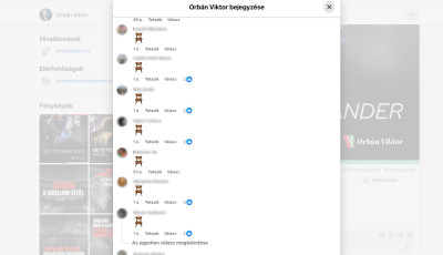 Több száz üres szék emojit posztoltak Orbán Facebook-bejegyzéseihez
