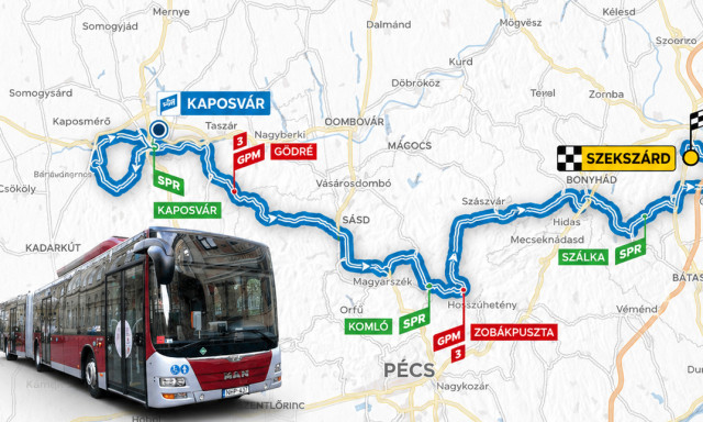 T&ouml;bb kaposv&aacute;ri buszj&aacute;rat sem k&ouml;zlekedik p&eacute;nteken a Tour de Hongrie miatt