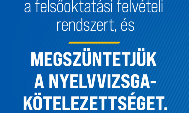 A korm&aacute;ny megsz&uuml;nteti az egyetemi nyelvvizsga-k&ouml;telezetts&eacute;get
