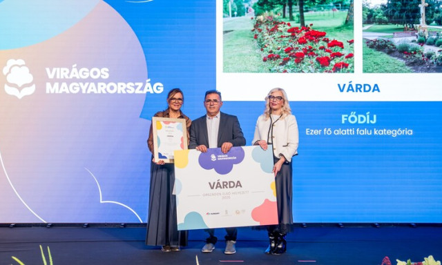 Vir&aacute;gos Magyarorsz&aacute;g 2025 - V&aacute;rda nyert az 1000 fő alatti falu kateg&oacute;ri&aacute;ban