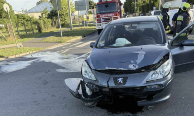 Egy aut&oacute;s t&aacute;bl&aacute;nak &uuml;tk&ouml;z&ouml;tt cs&uuml;t&ouml;rt&ouml;k reggel Si&oacute;fokon