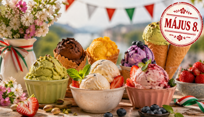 300 helysz&iacute;nnel &eacute;s f&eacute;l&aacute;ras fagylalttal j&ouml;n a Magyar Fagylalt Napja