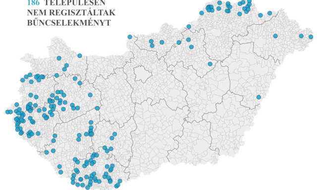 &Iacute;me a lista azokr&oacute;l a magyar telep&uuml;l&eacute;sekről, ahol tavaly egyetlen bűncselekm&eacute;ny sem t&ouml;rt&eacute;nt