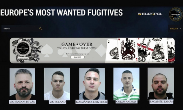 &Ouml;t magyar is felker&uuml;lt az Europol Most Wanted list&aacute;j&aacute;ra