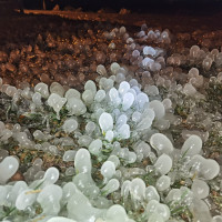 Pazar jégszobrokat alkotott a természet a Balaton déli partján - GALÉRIA