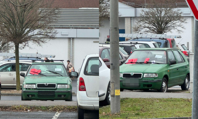 Elkezdt&eacute;k osztogatni a b&iacute;rs&aacute;gokat a Lidl parkol&oacute;ban