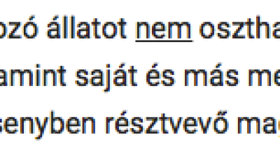 Kiz&aacute;rt&aacute;k Rozit, a Kutyat&aacute;r kecsk&eacute;j&eacute;t a Petcup verseny&eacute;ből!