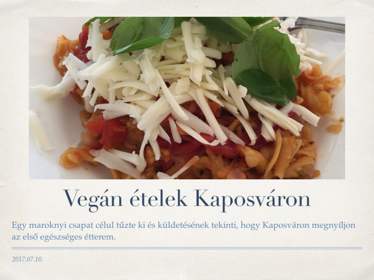 Vegán étterem nyílik Kaposváron?