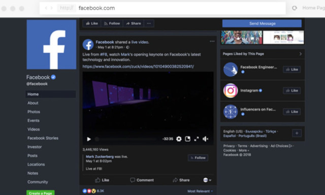 Hamarosan &eacute;rkezhet a fekete Facebook!