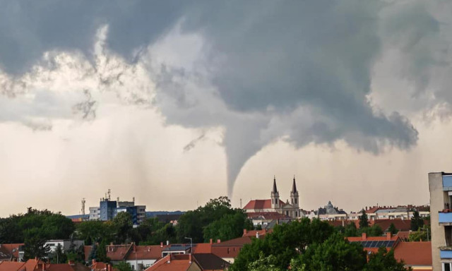 Torn&aacute;d&oacute; &eacute;rt f&ouml;ldet Szombathelyen vas&aacute;rnap - VIDE&Oacute;