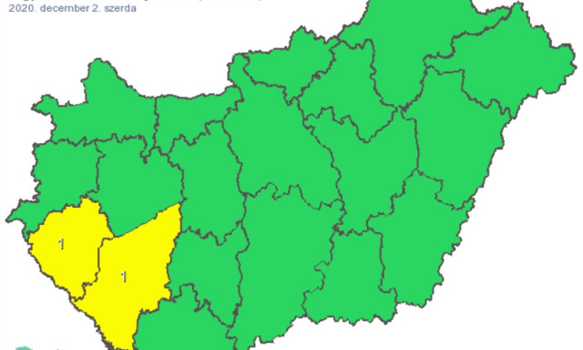 J&ouml;n az &oacute;nos eső, de ak&aacute;r h&oacute; is lehet - Vesz&eacute;lyjelz&eacute;st adtak ki Somogyra