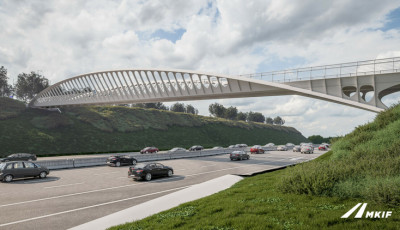 Nemzetközi elismerést kapott az M7-es felett Velencénél épülő híd