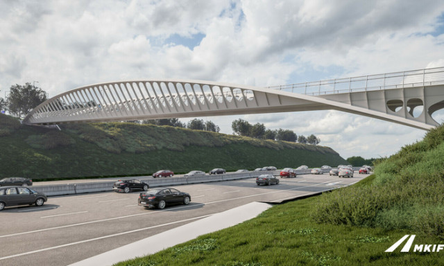 Nemzetk&ouml;zi elismer&eacute;st kapott az M7-es felett Velenc&eacute;n&eacute;l &eacute;p&uuml;lő h&iacute;d